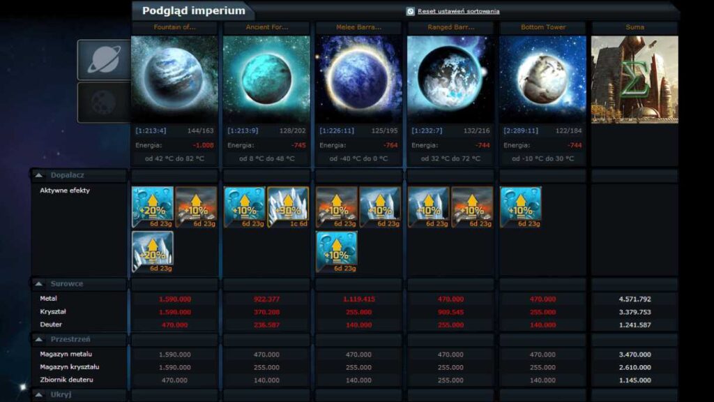 OGame private server fajne gry kosmos online