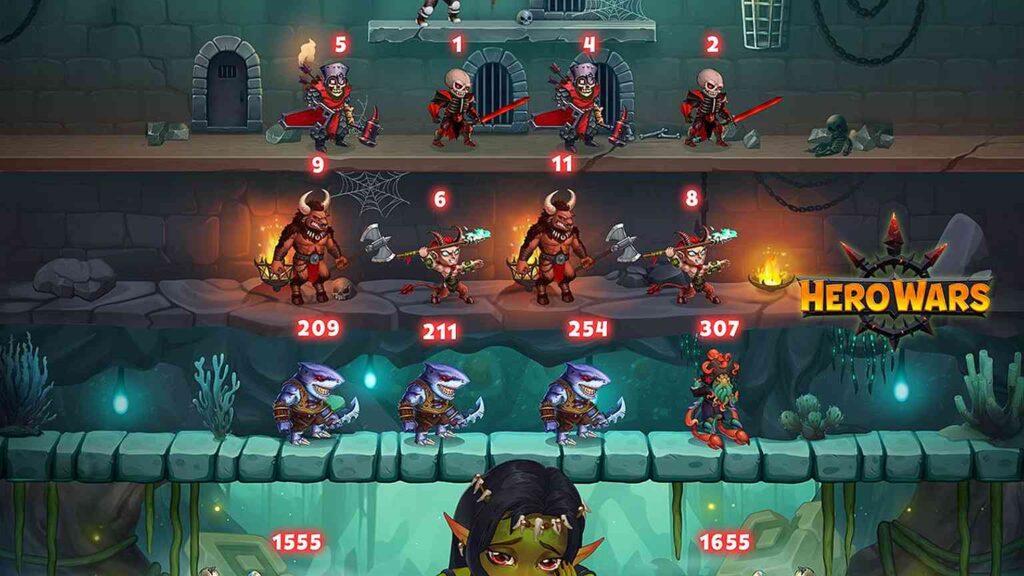 hero wars ranking postaci